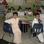 Boys in their classroom